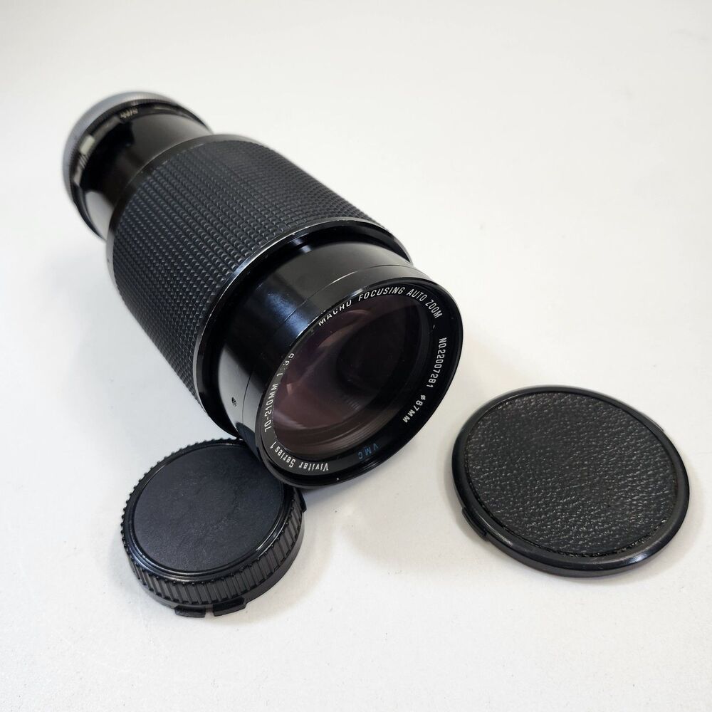 Vivitar 70-210mm f3.5 VMC Series 1 Macro Focusing Auto Zoom Lens Canon FD VTG